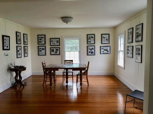A room in the keeper’s house, now open to the public, displaying some of the light’s history on its walls.