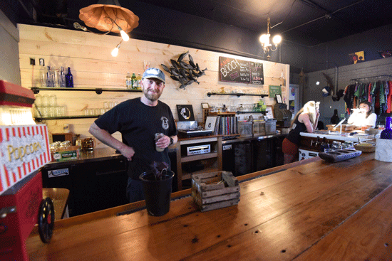 Chauncy Erskine, owner of Maine Booch Brewing.