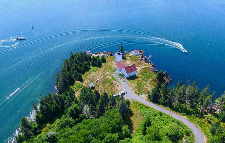 An aerial view of the light. PHOTO: COURTESY SUSAN GRACE