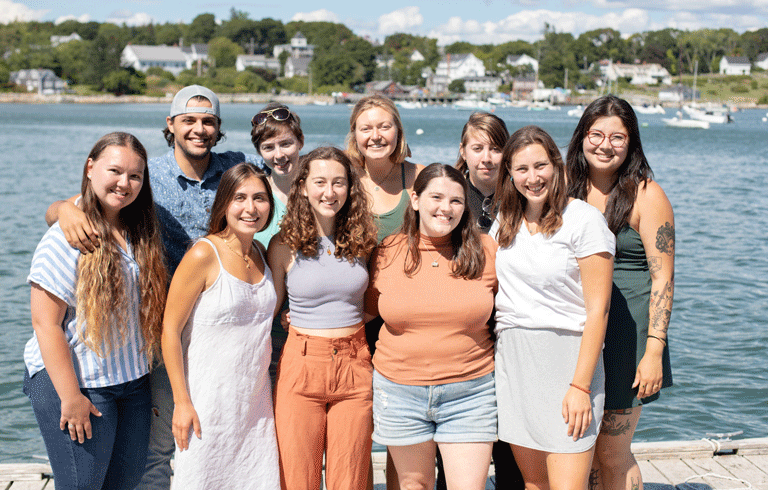 New and returning Island Fellows gathered for training recently in St. George. Front row, from left: Paige Atkinson, Hallie Lartius, Brianna Cunliffe, Melanie Nash, and Mia Colloredo-Mansfeld. Back row, from left: Kawai Marin, Katie Liberman, Olivia Lenfesty, Olivia Jolley, and Kaylin Wu. PHOTO: JACK SULLIVAN