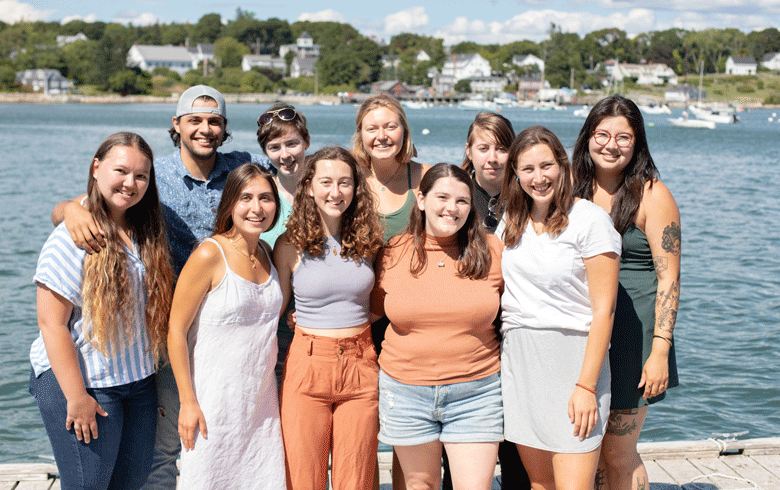 New and returning Island Fellows gathered for training recently in St. George. Front row, from left: Paige Atkinson, Hallie Lartius, Brianna Cunliffe, Melanie Nash, and Mia Colloredo-Mansfeld. Back row, from left: Kawai Marin, Katie Liberman, Olivia Lenfesty, Olivia Jolley, and Kaylin Wu. PHOTO: JACK SULLIVAN