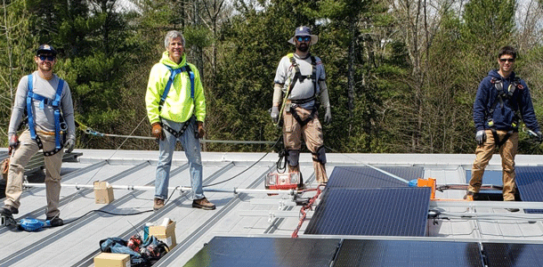 ReVision crew on the job. PHOTO: COURTESY REVISION ENERGY