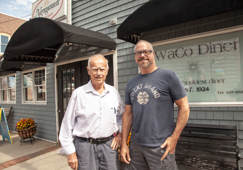 WaCo owners, Robert and Mike Delpapa pose outside the restaurant. PHOTO: 
