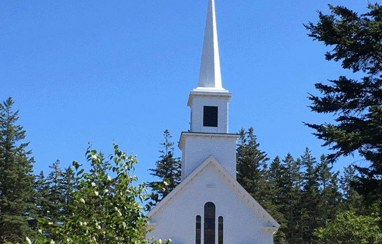 Isle au Haut's Congregational Church.