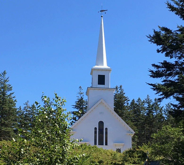 Isle au Haut's Congregational Church.