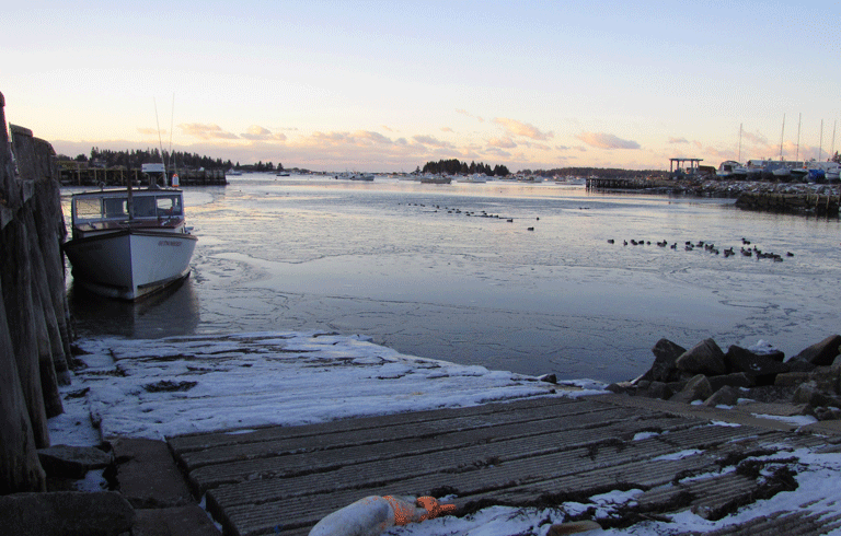 Vinalhaven in winter.