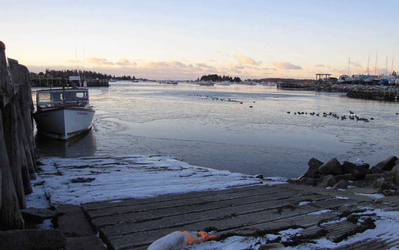 Vinalhaven in winter.