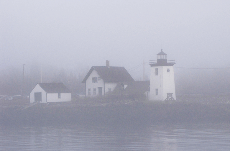Grindle Point Lighthouse in the fog. FILE PHOTO: TOM GROENING