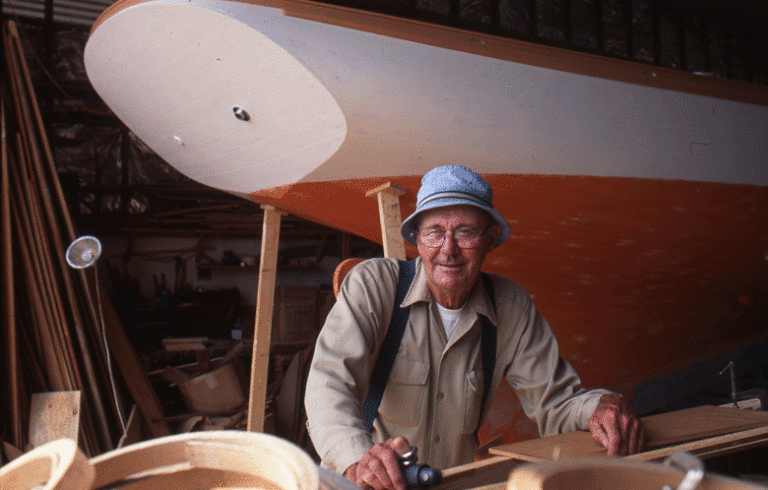 Ralph Stanley, as photographed by Peggy McKenna. PHOTO: PENOBSCOT MARINE MUSEUM