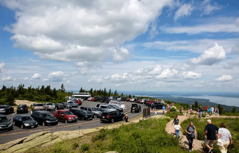 The Cadillac Mountain summit.