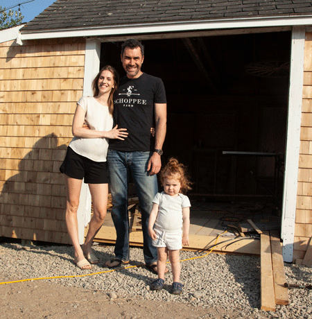 From left, Allison, Ben, and Beverly Edwards.