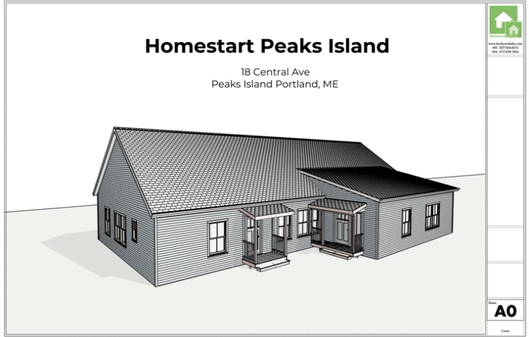 A rendering of the apartment building planned for Peaks Island.