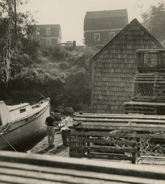 Robert Solotaire’s photo of Stephen Etnier at Moody's Lobster on Ash Point in the 1960s. PHOTO: COURTESY DAVID ETNIER