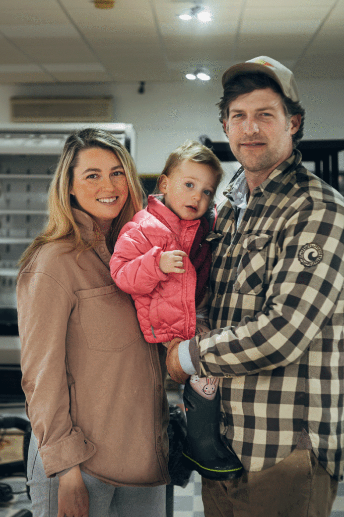 Laura Doran and David McDougal, seen here with daughter Marigold, are the new owners of North Haven Grocery and Inn. PHOTO: WILLIAM TREVASKIS
