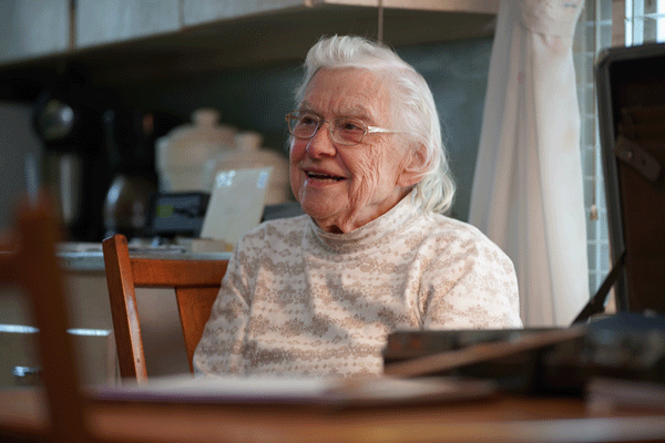 Arlene Cole has been recording data for the National Weather Service for 58 years.
