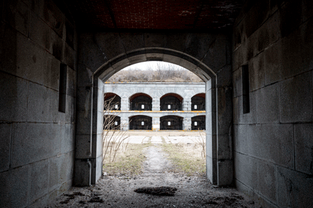 One of the fort's arches.