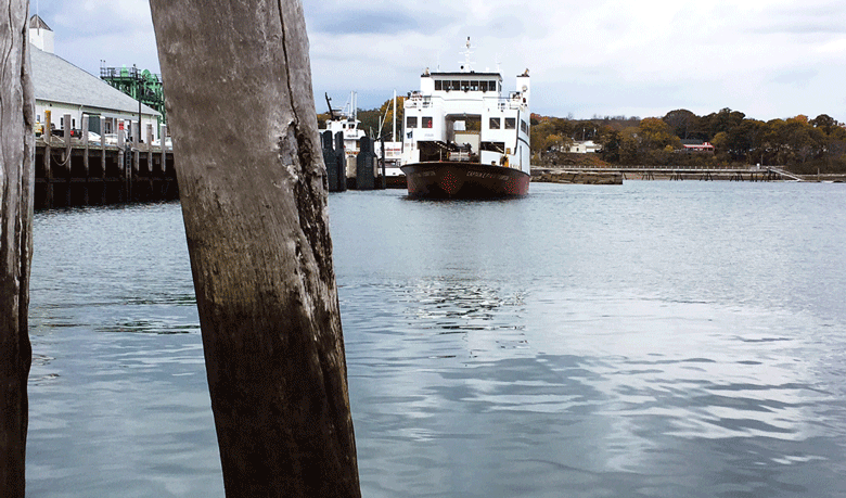 ferry crosses Rockland harbor