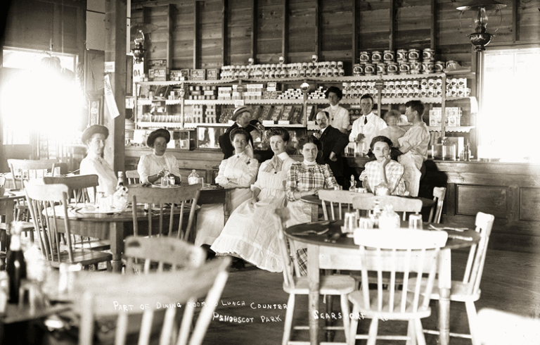 The staff at the Penobscot Park dining room and lunch counter in Searsport. PHOTO: PENOBSCOT MARINE MUSEUM