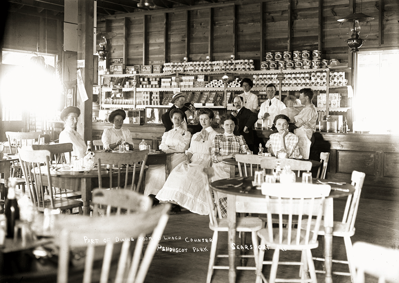 The staff at the Penobscot Park dining room and lunch counter in Searsport. PHOTO: PENOBSCOT MARINE MUSEUM