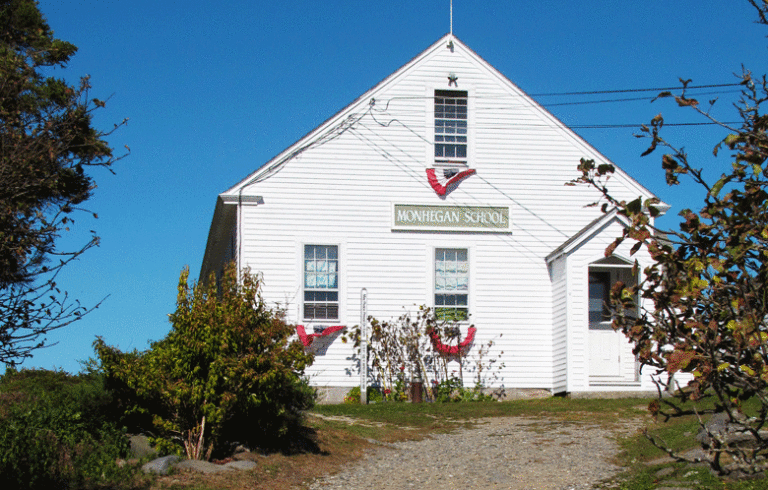 Monhegan's one-room school.