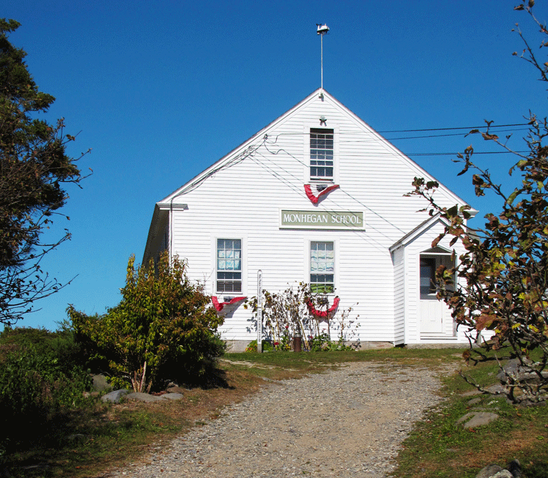 Monhegan's one-room school.