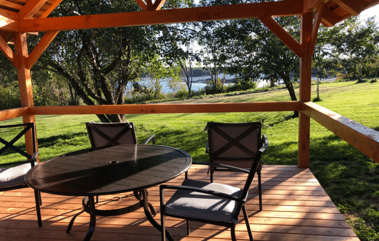 A pavilion at one of the parks that is part of Cobscook Shores. FILE PHOTO: TOM GROENING