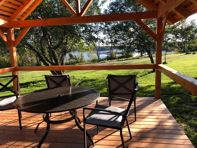 A pavilion at one of the parks that is part of Cobscook Shores. FILE PHOTO: TOM GROENING