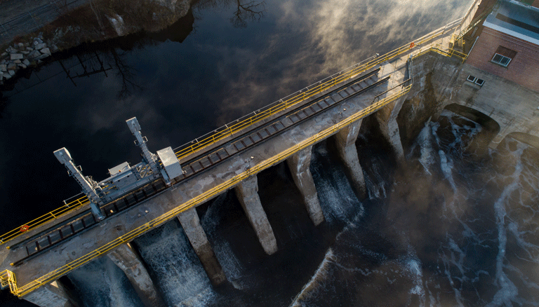 The dam on the St. Croix River. PHOTO: JACK SULLIVAN