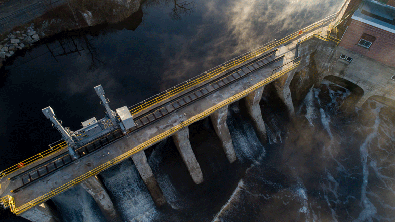 The dam on the St. Croix River. PHOTO: JACK SULLIVAN