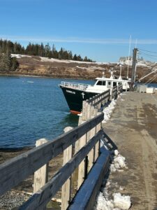 Sunbeam docked in Isle au Haut