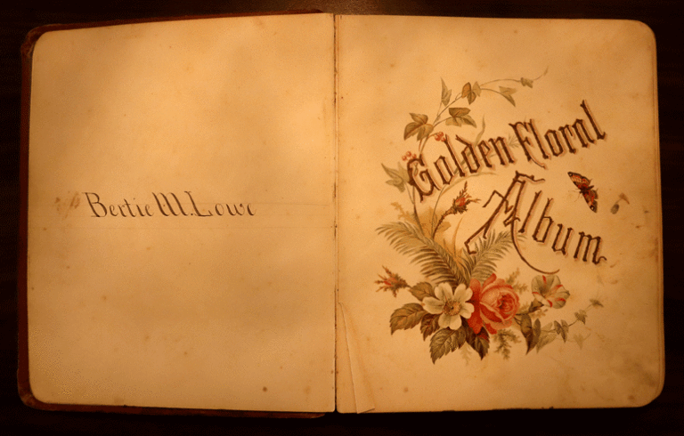 The inside cover includes Bertie’s hand-written name.