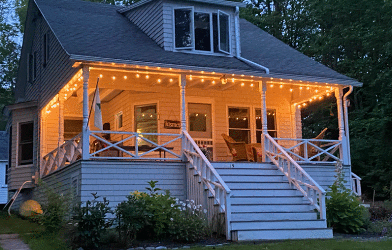 The cottage on Long Island in Casco Bay. PHOTO: CANDICE DALE