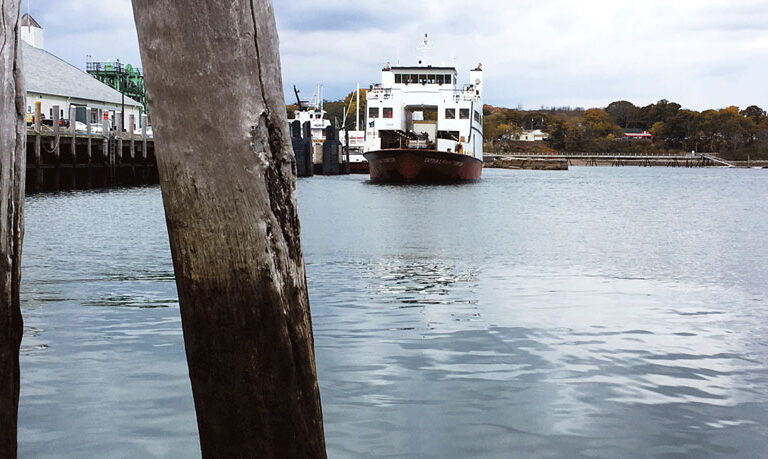 A Maine State Ferry Service boat near the Rockland terminal. FILE PHOTO: TOM GROENING