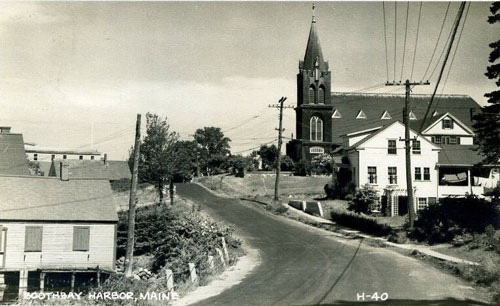 Boothbay Harbor church.