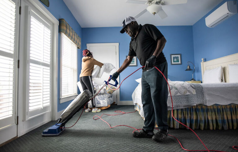 Hotel housekeeping workers in Southport.