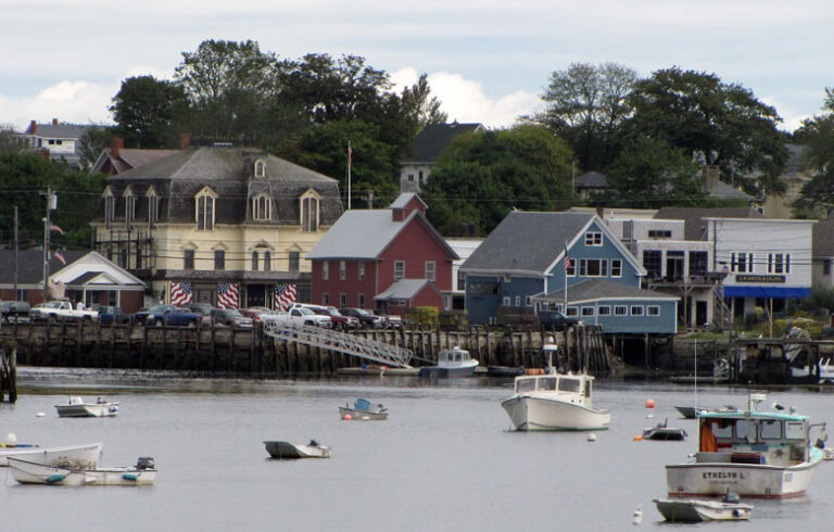 Vinalhaven's downtown as seen from the water. FILE PHOTO: TOM GROENING