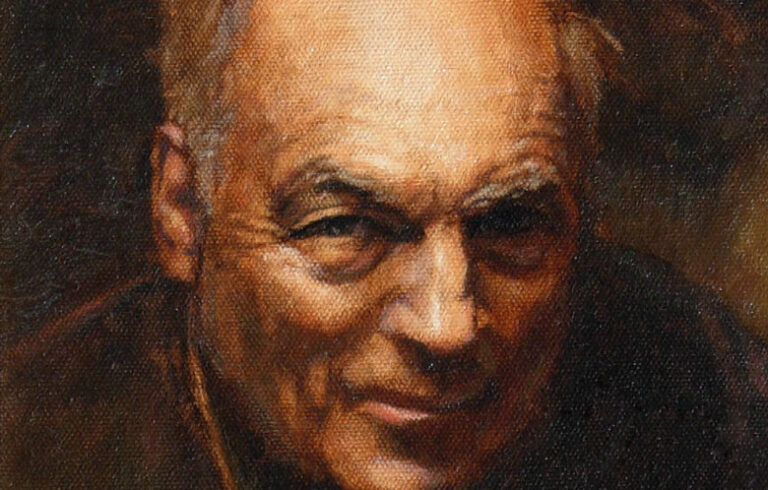 “Clarence Hilyard” by David Estey, 1988 oil on canvas, 10” x 8.”