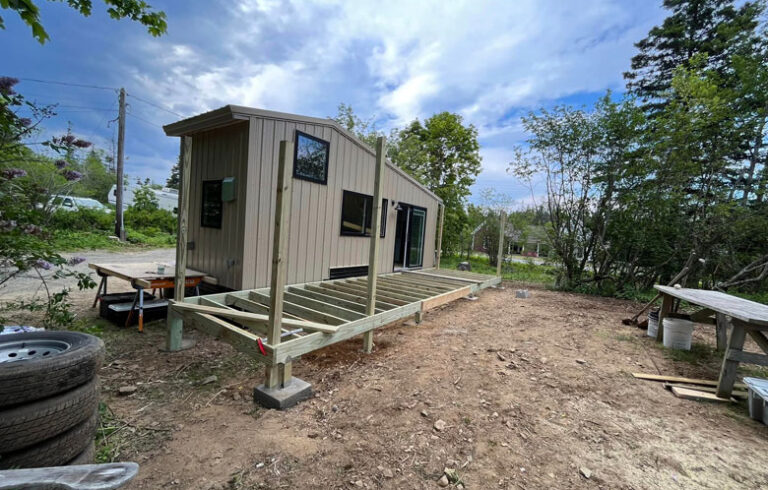 On of the affordable housing projects underway on North Haven.