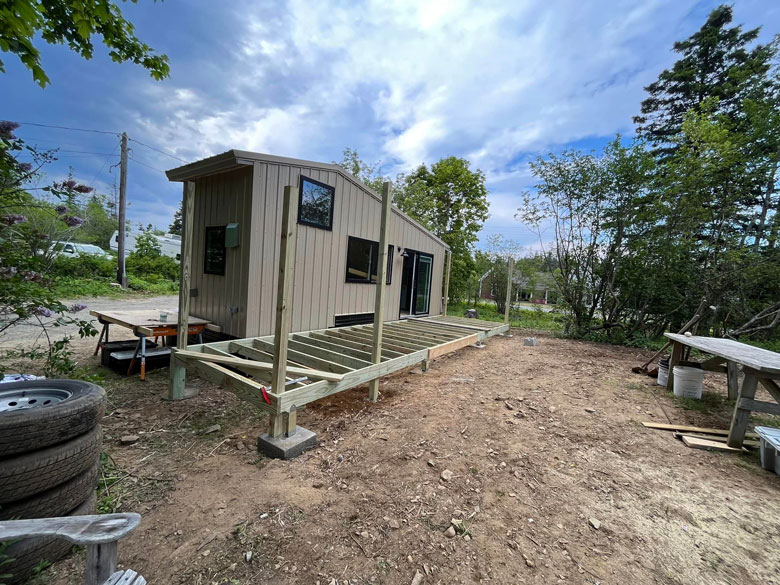 On of the affordable housing projects underway on North Haven.