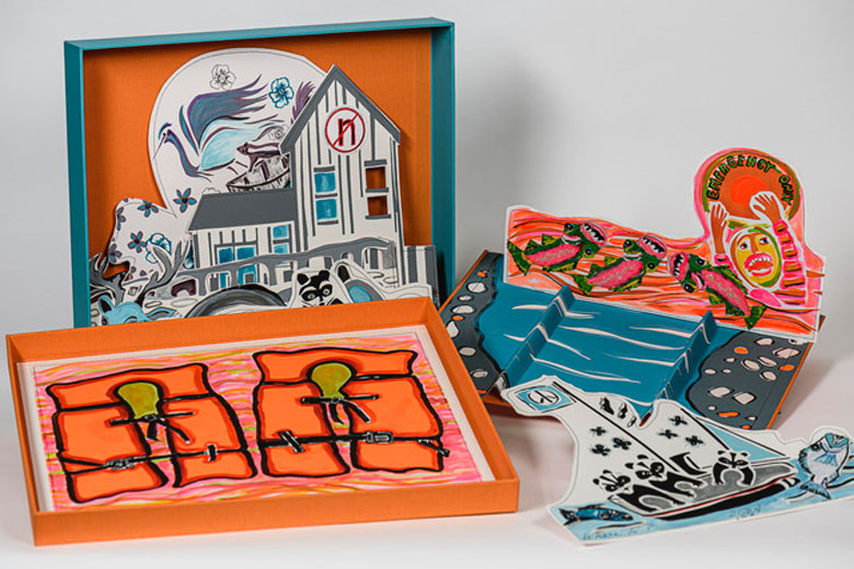 Where To?, by Rebecca Goodale and Arlene Morris, 2024, edition of five, 17 x 15 x 2¼ inches. PHOTO: COURTESY OF ARTISTS