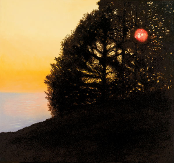 “Sunset Tree,” by Sylvia Alberts (1997), oil on canvas.