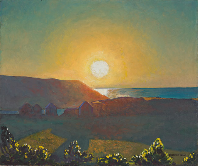 “Sun, Manana, Monhegan,” by Rockwell Kent (1907/ca. 1950), oil on canvas.