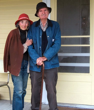 Stephen and Palmina Pace on the porch of their Stonington home. PHOTO: COURTESY STEPHEN AND PALMINA PACE FOUNDATION
