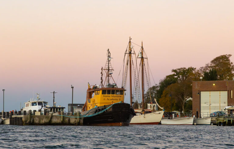 Maine Maritime Academy's waterfront. PHOTO: JACK SULLIVAN