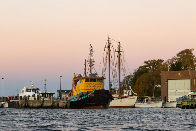 Maine Maritime Academy's waterfront. PHOTO: JACK SULLIVAN