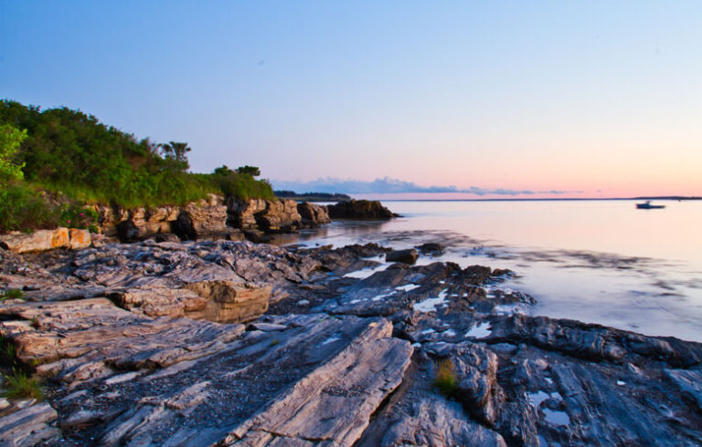 A rocky Maine shoreline speaks to large forces at work. PHOTO: ADOBE STOCK