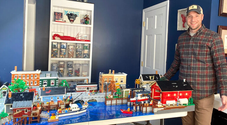 Colby Adolphsen with “Harbor Town” PHOTO: COURTESY COLBY ADOLPHSEN