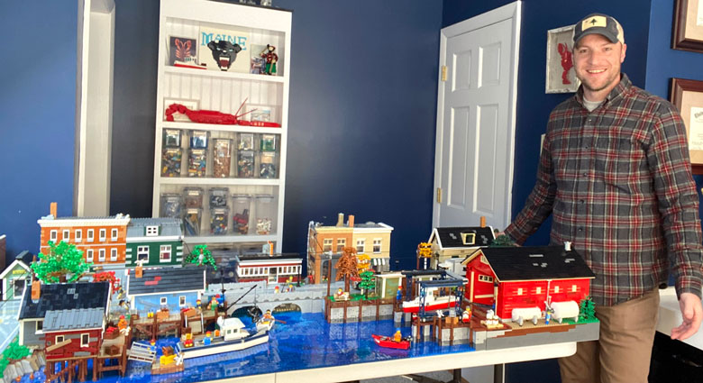 Colby Adolphsen with “Harbor Town” PHOTO: COURTESY COLBY ADOLPHSEN
