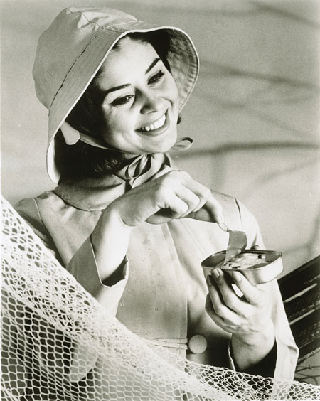 This advertisement was created around 1960 by the Maine Sardine Council to encourage people to eat Maine sardines.