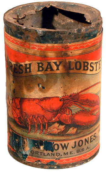 This one-pound can of lobster was produced by J. Winslow Jones Co. In Portland.